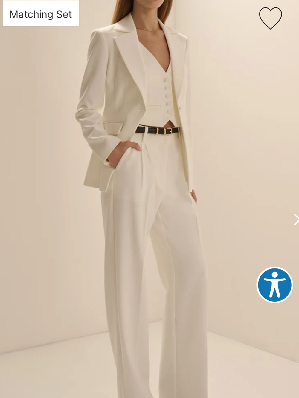 Favorite Daughter White Tailored Blazer - “The Favorite Classic Blazer” - Picture 7 of 7